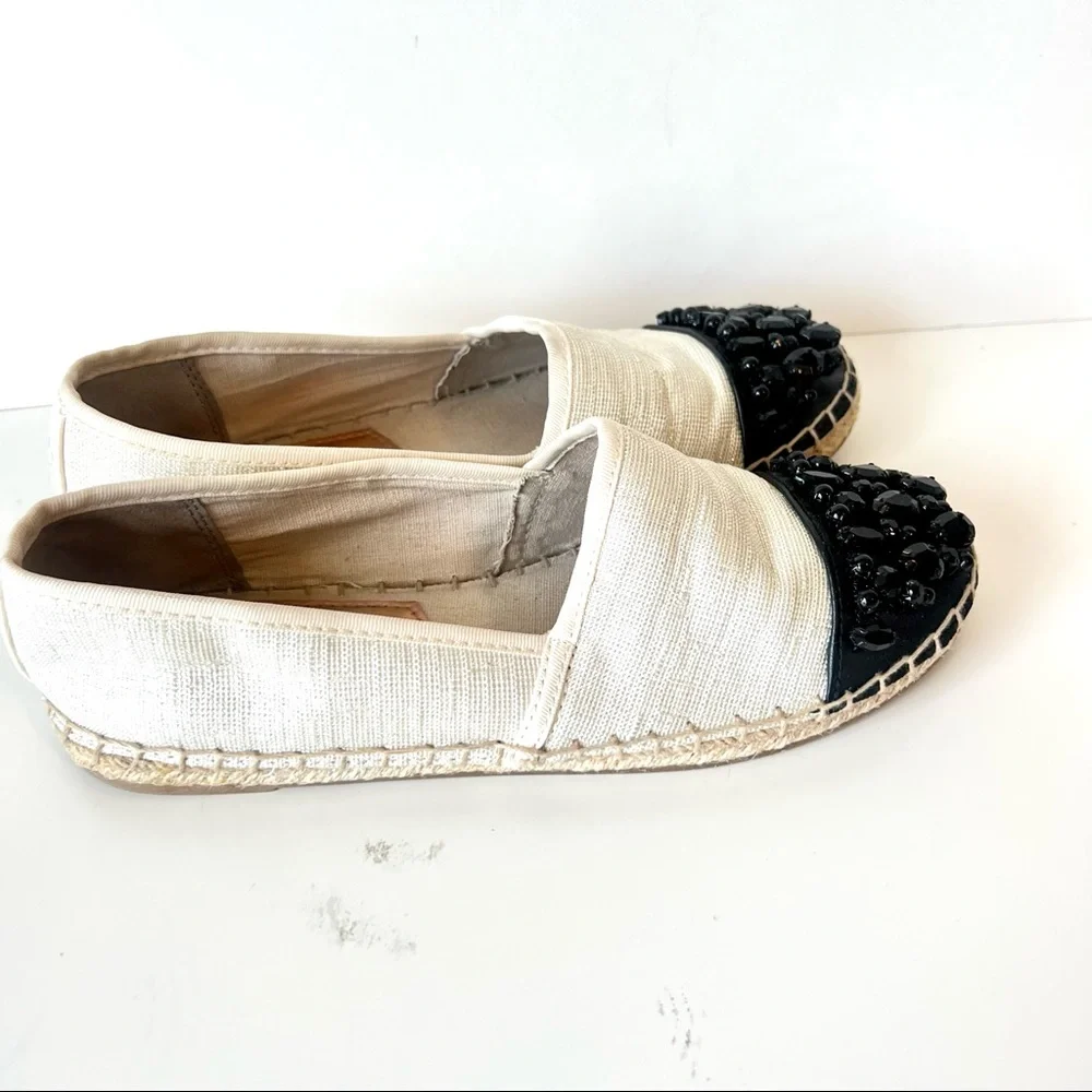 Circus by SAM EDELMAN Loretta Espadrille Embellished Flats—SZ. 6.5